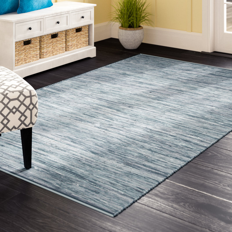 Highland Dunes Keiu HandWoven Blue Area Rug & Reviews Wayfair